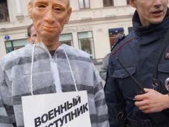 Путин в тюремной робе. Фото: Твиттер