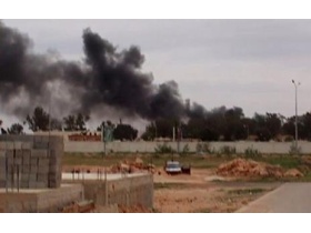 Дым от взрыва в Бенгази. Фото с сайта theatlanticwire.com