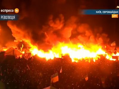 Киев 18 февраля 2014 года. Фото: кадр Espreso TV