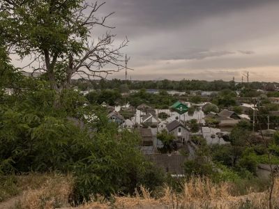 Территории Херсонской области, затопленные после прорыва дамбы Каховской ГЭС. Фото: Roman Pilipey / Getty Images